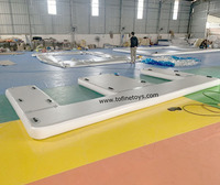 Bateau à moteur gonflable personnalisé Jet Ski Dock quai flottant pour équipement de jeux d'eau à vendre