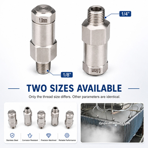 Boquilla Atomizadora SS para Humidificación de Productos Industriales, Eliminación de Polvo, Refrigeración y Creación de Niebla - Product Image 4