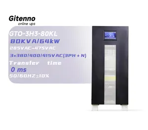 Harga grosir 72KW 80KVA tiga fase Eaton Online UPS Backup Uninterruptible Power supply