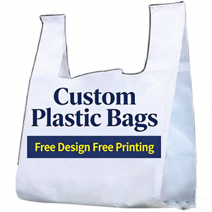 Sacs en plastique de haute qualité pour supermarchés, sacs de transport en PEHD, en PEBD, en PE, sacs à <span class=keywords><strong>main</strong></span>, sacs en T-shirt, avec poignée, prix compétitif - Product Image 4