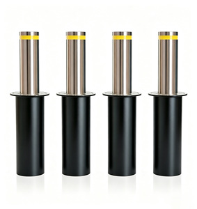 Bolardos Automáticos Zhanjiang, Barreras de Tráfico de Acero Inoxidable, Control Remoto Eléctrico, Bolardo Hidráulico Retráctil Ascendente - Product Image 1