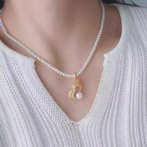 31264 Colgante de Collar DIY Simple con Cuentas de 6-7mm, Plata S925 y Calabaza Colgante Vacía 31264, Accesorios con Patrón de Animal de Perla - Product Image 4