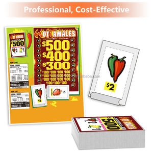 Billets à gratter à languette à tirer, impression numérique, style jeu d'argent, vente en gros, <span class=keywords><strong>gagnant</strong></span> instantané, cartes à sceller personnalisées, en papier couché et papier d'art - Product Image 6