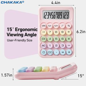 Tùy chỉnh Macaron làm đẹp cao Máy tính nhạy cảm nút dễ thương cầm tay pin đơn vị màu đen tính toán <span class=keywords><strong>12</strong></span> chữ số - Product Image 2