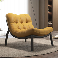 Mode paresseux canapé chaise longue pingouin à bascule salon balcon chaise longue garniture en cuir