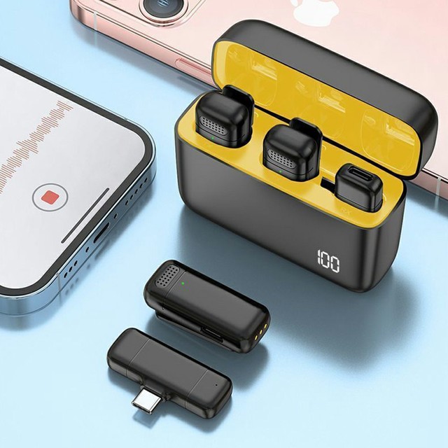 K6 Wireless Microphone One for Two with Charging Mobile Phone Network Internet Live Broadcast Vlog Radio Noise Reduction