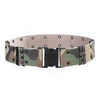 Pas cher 57mm Heavy Camouflage Hot Transfer Desert Print Green Ceinture Web tactique d'entraînement réglable