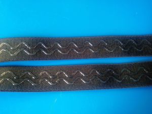 Chất Lượng Cao Non-Slip Silicone Đàn Hồi Gripper Ban Nhạc Cho May Dệt Kỹ Thuật Với Căng Spandex Nylon Vải Dây Đàn Hồi - Product Image 4