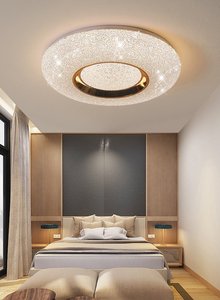 Plafonnier moderne à double anneau LED blanc et or pour véranda, vente chaude - Product Image 6