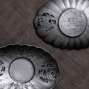 Posavasos de Estaño Huajin, Forma Irregular, Hecho a Mano, Martillado, Antideslizante, Accesorio para la Ceremonia del Té, para Uso en la Hora del Té - Product Image 2