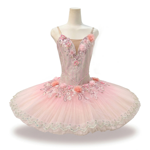 Tutú de Ballet Profesional Nutcracker con Placa Rígida, Traje Clásico de Bailarina para Actuación, Tutú de Ballet Panqueque de La Bella Durmiente - Product Image 1