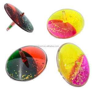 Vente chaude Liquide Rotatif Jouet Top Enfants Populaire Pas Cher Usine Vente Nouveau Design Petit Toupie Vacances D'affaires Cadeau Acrylique - Product Image 2
