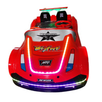 Machine de jeu à bascule à monnayeur pour enfants, thème voiture de sport peinte, jeux de balançoire d'attraction