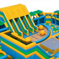 Parcours d'obstacles gonflable commercial pour adultes : Jeux gonflables géants pour aire de jeux, défis et châteaux gonflables