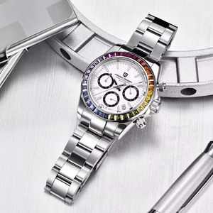 Reloj Cronógrafo para Hombre con Correa de Acero Inoxidable, Resistente al Agua 100m, PD-1644 - Product Image 3