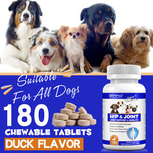 อาหารเสริมสำหรับสัตว์เลี้ยง รสเป็ด 180 เม็ดเคี้ยวได้ สำหรับสุนัข บรรเทาอาการปวด บำรุงข้อและสะโพก ขายส่ง - Product Image 5