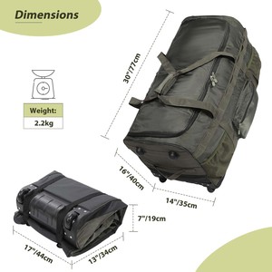Free sample Customize <b>Travel</b> Trolley Duffle <b>Bag</b> Voyage Duffel <b>Wheeled</b> Hockey <b>Bag</b> extra Large Trolley Ice Hockey <b>Travel</b> <b>Bag</b> - Product Image 4