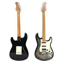 Gitar Elektrik SurpassMusic Premium ST Style dengan Pickup SSH, Top Solid Alder, dan Neck Roasted Maple
