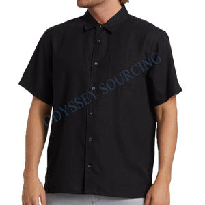 Chemise tissée à la mode pour hommes avec un matériau léger et un design moderne idéal pour un usage quotidien et les activités de plein air - Product Image 3