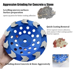 JDK 7in.x 5/8-11 Pollici Mola a tazza Abor filettata a 10 segmenti per affilatura (filettatura 5/8"-11) - Product Image 2