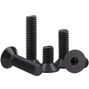 M3 M4 M5 M6 M8 M10 Black Zinc Plated Stainless Steel Machine <b>Screws</b> Black Hex Bolt Hex <b>Socket</b> Countersunk Head <b>Screws</b> - Product Image 4