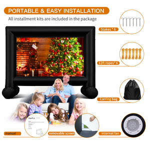 14feet <b>Mini</b> Size Inflatable Outdoor Projector Screen <b>TV</b> Movie Inflatable Screen Outdoor Inflatable Outdoor Projector Scr - Product Image 5