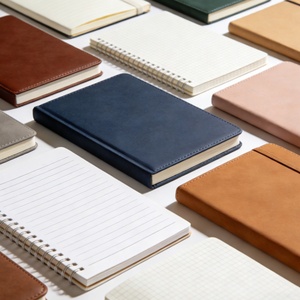 Carnet en cuir personnalisé élégant, 100 feuilles, marque-page en ruban, impression écologique, impression par plastification, pour célébrer les étapes importantes, luxe - Product Image 1