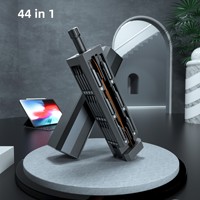 Kit de tournevis de précision professionnel 44-en-1, magnétique, avec étui métallique coulissant pour la réparation de téléphones, ordinateurs portables, PC et appareils électroniques