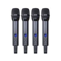 Micrófono Dinámico Portátil UHF con Conector Tipo C, Recargable, Inalámbrico, con Cancelación de Ruido, Efecto Eco, Karaoke, Metálico, Bajo Precio