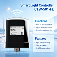 Contrôleur d'éclairage public LoRaWAN CTW501FL NEMA avec ajustement flexible de la luminosité, module d'éclairage public pour projets municipaux mondiaux