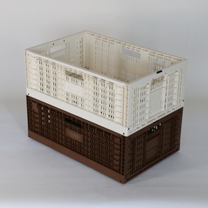 Nhiệm Vụ Nặng Nề Có Thể Gập Lại Lưới Thùng Đóng Mở Nhựa Container Với Nắp Cho Hậu Cần Kho Và Trang Trại Sản Xuất - Product Image 1