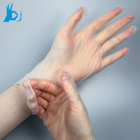 Gants en vinyle jetables transparents pour aliments