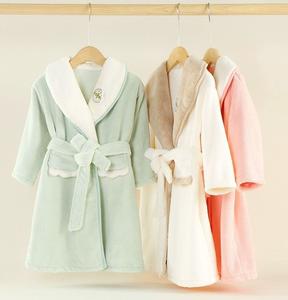 Peignoirs pour enfants automne et hiver vêtements à séchage rapide flanelle polaire chaud <span class=keywords><strong>robe</strong></span> <span class=keywords><strong>de</strong></span> <span class=keywords><strong>chambre</strong></span> enfants filles pyjamas à manches longues - Product Image 1