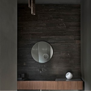 Salvatatori Archimede incorniciato cerchio specchio semplice soggiorno mobili con alluminio e vetro per uso decorativo casa Hotel - Product Image 3