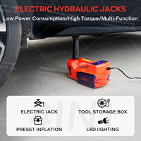Nouveau cric hydraulique électrique pour voiture en acier de 5 tonnes 12V 150W et pompe à pneus
