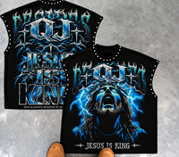 T-shirt sans manches pour homme, style streetwear, coupe ample, col rond, imprimé graphique en strass, poids lourd, coupe courte, délavage acide, personnalisé, DTG