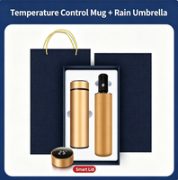 Ensemble Cadeau Promotionnel en Gros avec Logo Personnalisé : Thermos en Acier Inoxydable, Carnet, Stylo Métallique, Clé USB, Parapluie Pliable – Cadeau Bien-être