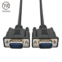 Cable Serial DB9 RS232 de Longitud Personalizada, 9 Pines Macho-Hembra, Aislamiento de PVC, Blindado, Cobre Estañado, IP67, CE, ROHS, Molde Privado para Computadora