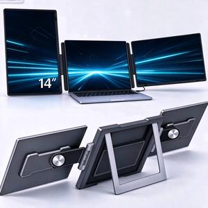 Monitor Portátil Extensible Giratorio de 14 Pulgadas con Triple Pantalla, 1920×1080 IPS, para Juegos y Negocios, Venta al Por Mayor de Fábrica - Product Image 1