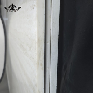 Goldtop 7019, Travertino Romano PD, Piedra Artificial Blanca, Cuarzo Impreso, Diseño Moderno de Lujo, Gran Losa Pulida, Encimera para Hotel - Product Image 4