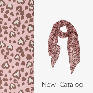 Nouvelle Écharpe Polyvalente en Georgette Imprimé Léopard <span class=keywords><strong>Rose</strong></span> Y2K Printemps-Été 2026 pour Femme – Vente en Gros - Product Image 1
