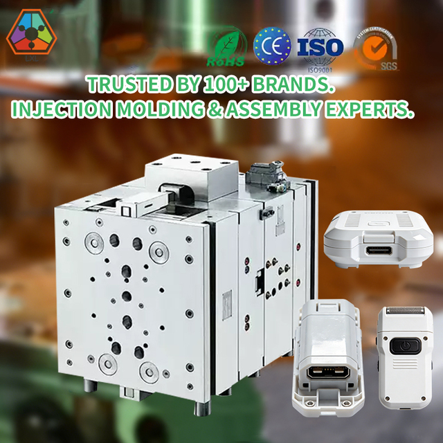 OEM Custom ABS Injection Mould Portable Handheld Electronic Equipment Enclosure Plastic Housing Precision Moulded Components