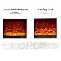 Cheminée électrique encastrable pour hôtel et villa, chauffage domestique, décoration, flamme multicolore, économie d'énergie, version anglaise