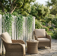 Vigne artificielle Vcare en lierre vert résistant aux UV pour décoration murale de mariage, extérieur et maison - Vente en gros