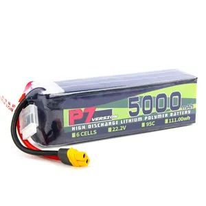 AWT 6s 22.2v 5000mah 95c helikopter Lipo pil şarj edilebilir lityum iyon piller RC araba uçak için paketleri