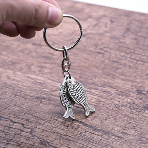 Pisces Keychain Zinc Alloy Antique Silver Portable <b>Keyring</b> Jewelry Gift Souvenir - Product Image 5