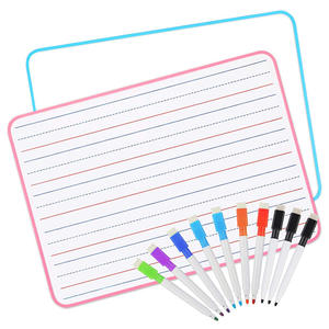 Tableau blanc magnétique en MDF avec bordure en plastique pour la maison, le bureau, l'école, petit tableau blanc magnétique format A4 pour enfants - Product Image 1