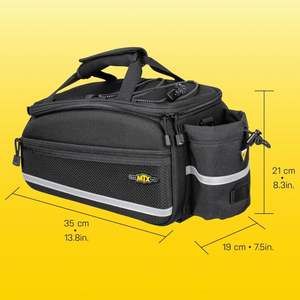 BSCI Waterproof Pannier Bag Detachable Compartment Reflective Rack Rear <b>Trunk</b> Bag for Grocery Touring Cycling - Product Image 4
