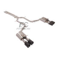 Système d'échappement OEM Valvetronic Catback pour Porsche Panamera 970 3.6L 2010-2016, tuyaux d'échappement SS304, embouts quadruples en fibre de carbone, mise à niveau
