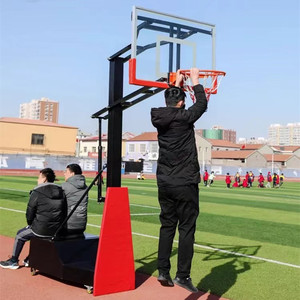 Panier de basket portable en gros pour extérieur, support de panier de basket réglable et mobile, panier de basket d'intérieur FIBA - Product Image 2